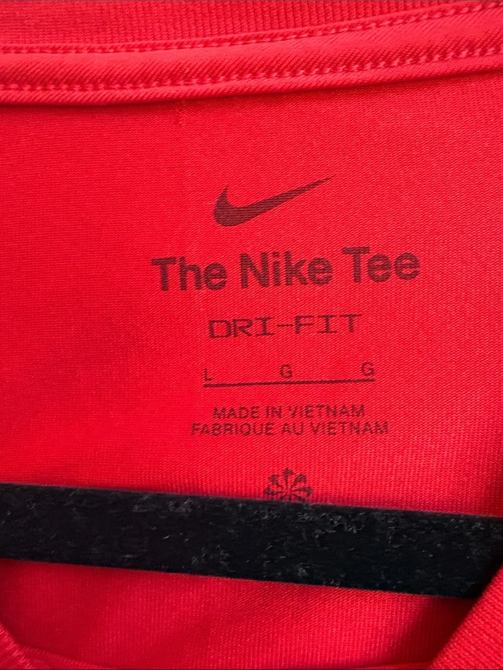 Nike Kids Red Short Sleeve Performance Tee with White Swoosh
